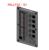 Rocker Switch with 5 Panels - SPST-ON-OFF - PN-LF5Z/S1 - ASM